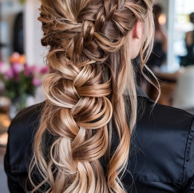 braided-pull-through-with-dimensional-blonde-highlights