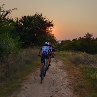St. Paul Central Mountain Bike team at Battle Creek trail