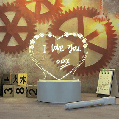 Lampe message personnalisable