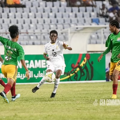 "Comfort Owusu, Ghanaian female football player, excelling as a right-sided attacking full-back and 