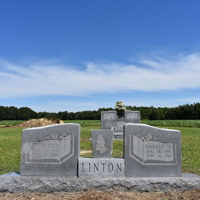 Lillian Keech and Ronald Linton Headstone