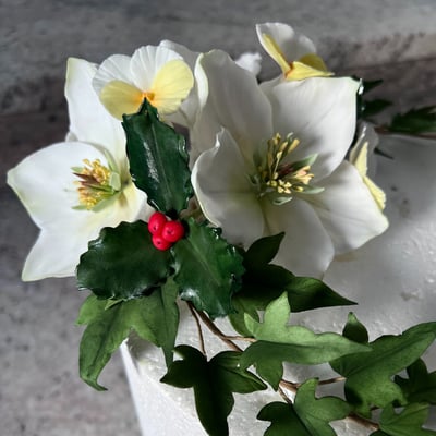 Sugar Flowers For Cakes Christmas Rose