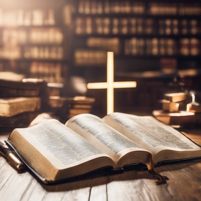 blue and white round illustration