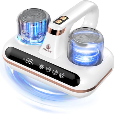 Cordless Mattress Vacuum Cleaner,  UV-C Light & Ultrasonic Technology Low Noise Strong Suction