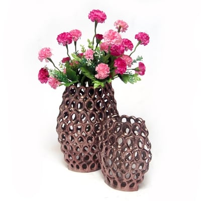 aluminium flower vase
