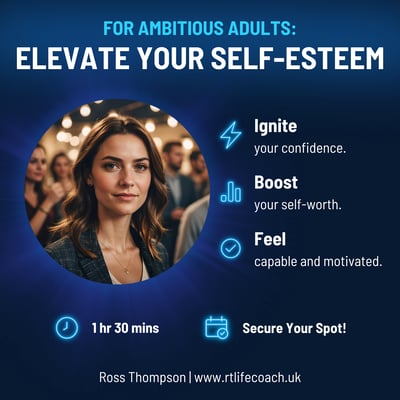 Self esteem coaching session helping adult client rebuild confidence and direction.