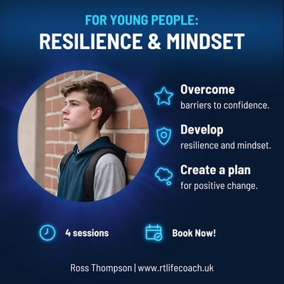 Resilience and mindset coaching for young people to build a strong young mindset and confidence.