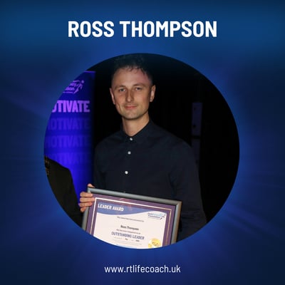 Ross Thompson - Winner Of Outstanding Leader Award from Jack Petchey Foundation..