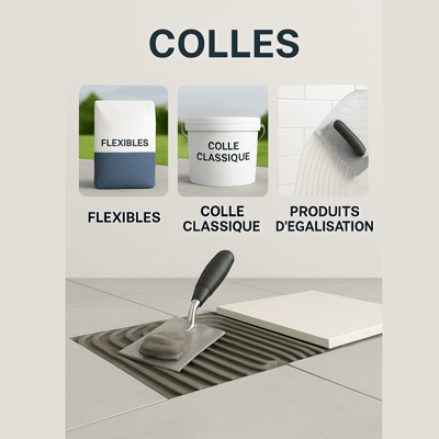 colles, réagéage, colles flexibles...
