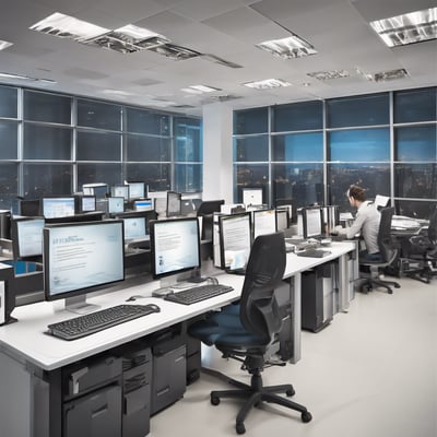 blue and white round illustration