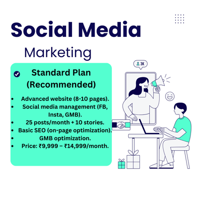 Grow your business online with custom website design and social media marketing
