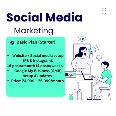Affordable pricing plans for website and social media management