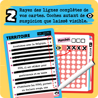 comment jouer au jeu de culture générale opération zèbre : deux cartes et un feutre effaçable