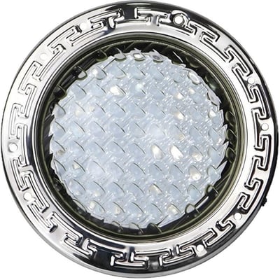 Clear glass swimming pool light art