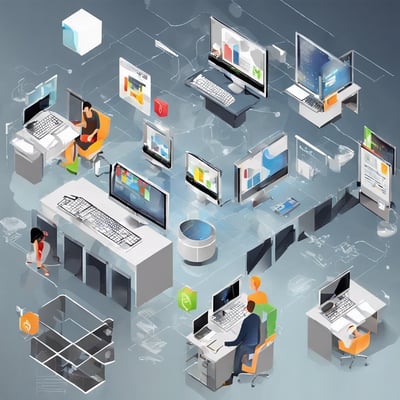 gray computer monitor