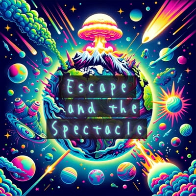 doomer ep escape and the spectacle cover art of exploding world