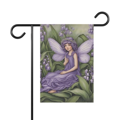 lavender fairy in a garden