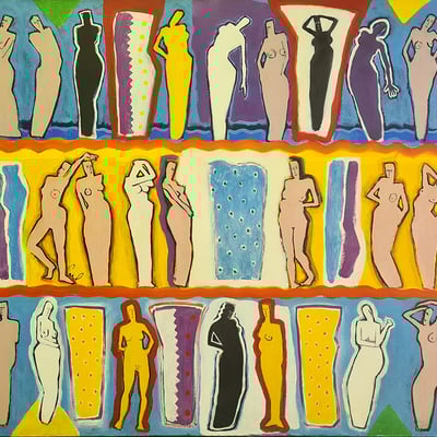 oeuvre d'art- nus - artiste peintre -peintures - femmes