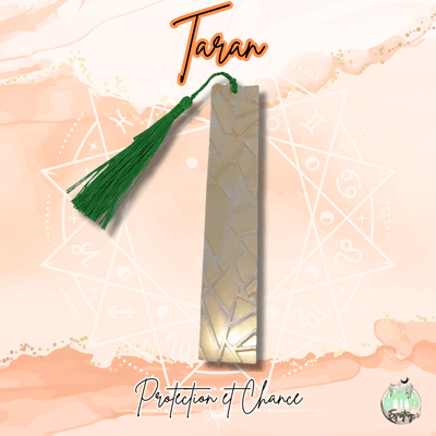 Marque-page doré et vert