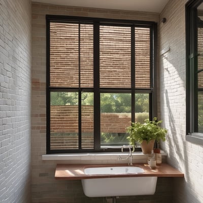 opened brown and clear glass window