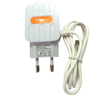 ZK Super Smart Charger Dual USB Fast Charging – Smart Power for Mobiles & iPads
