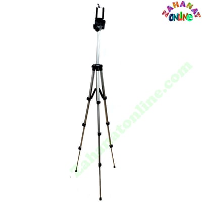 3110 Tripod stand for DSLR and mobile with smartphone holder, aluminum build, and extendable legs sh