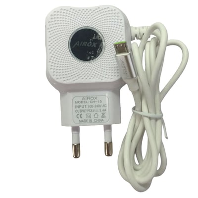 Airox CH 13 Mobile Charger Smart Dual USB Mobile Charger – Adaptive Charging with 3.4A Output