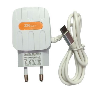 ZK Super Smart Charger Type-C AMart A069 Type-C Charger Type-C Fast Charger – Efficient Charging 