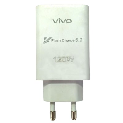 Vivo USB Charging Adapter 120W Rs. 600  Supercharge Your Day – Ultra-Fast 120W Power