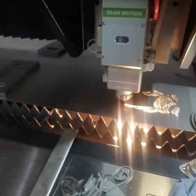 Corte laser de lamina inoxidable