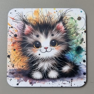 Various cards with cat images