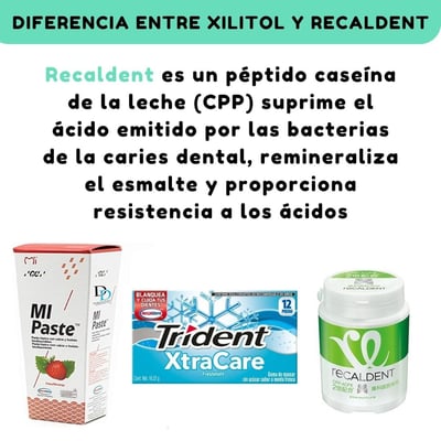 recaldent y xylitol