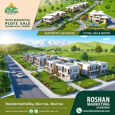 a group of three pictures of a residential development in roshana