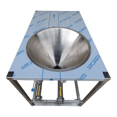 FZ INOX triblender and hopper