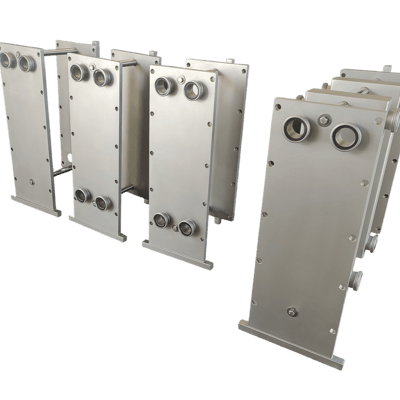 FZ INOX plate heat exchanger on site