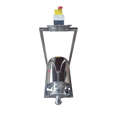 FZ INOX centrifugal pump on trolley, detail