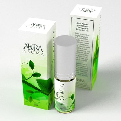 aura aroma - design by imaheka graphic design