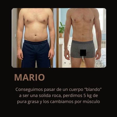 Transformación real de un cliente — antes y después