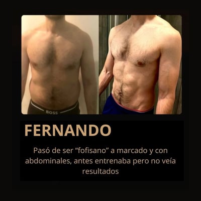 Transformación real de un cliente — antes y después