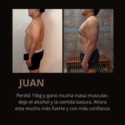 Transformación real de un cliente — antes y después