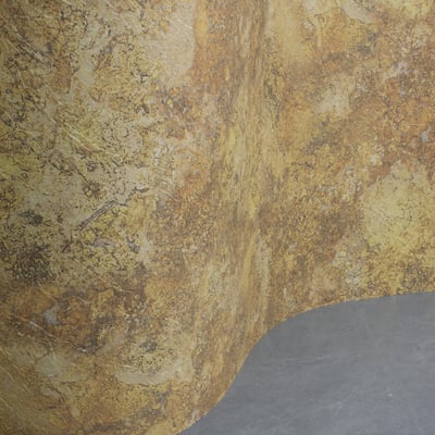 Sinoflexistone sheet mimicking the corten steel effect, providing a durable and artistic touch 