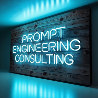 a neon sign that says,'promote engineering consulting