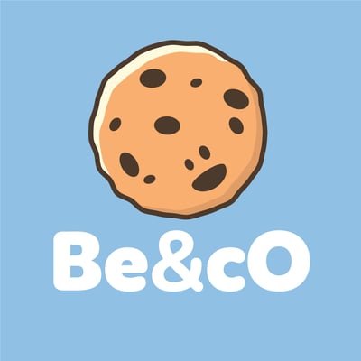 logotipo de galletita de la marca be&co