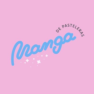 logotipo de pasteleria Manga de Pasteleras