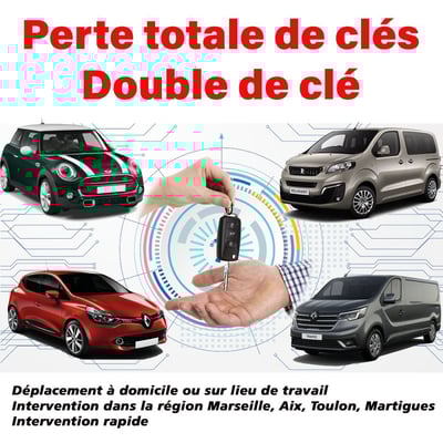 perte clé voiture / double clé auto