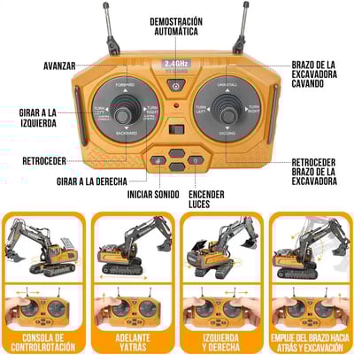 Control remoto de excavadora Nasjac