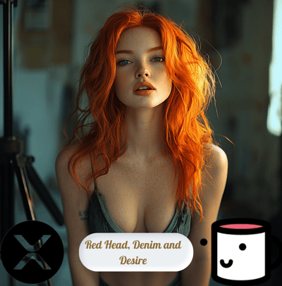 This NFT brings raw energy and untamed allure to life. A fiery redhead commands the scene, blending 