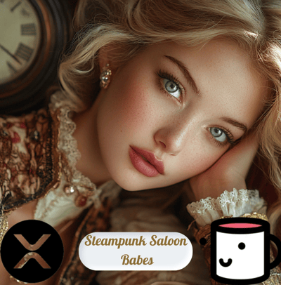 This captivating NFT series features stunning AI-generated women adorned in steampunk-inspired attir