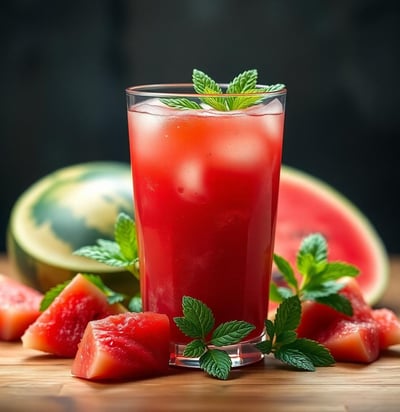 Refreshing Watermelon Mint Juice