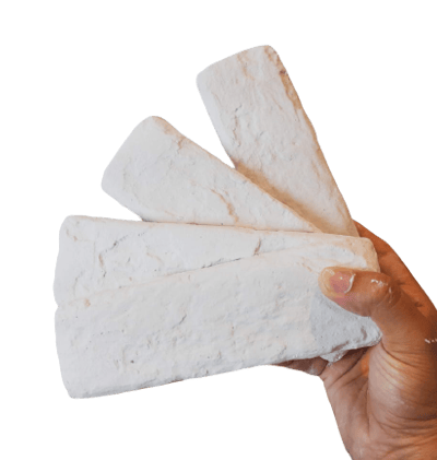 Peças de tijolinho de gesso